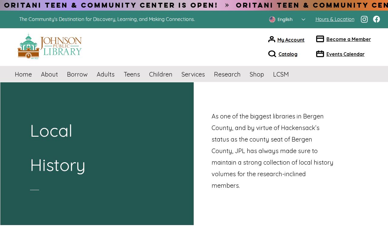 Hackensack city directory research at Johnson Public Library local history