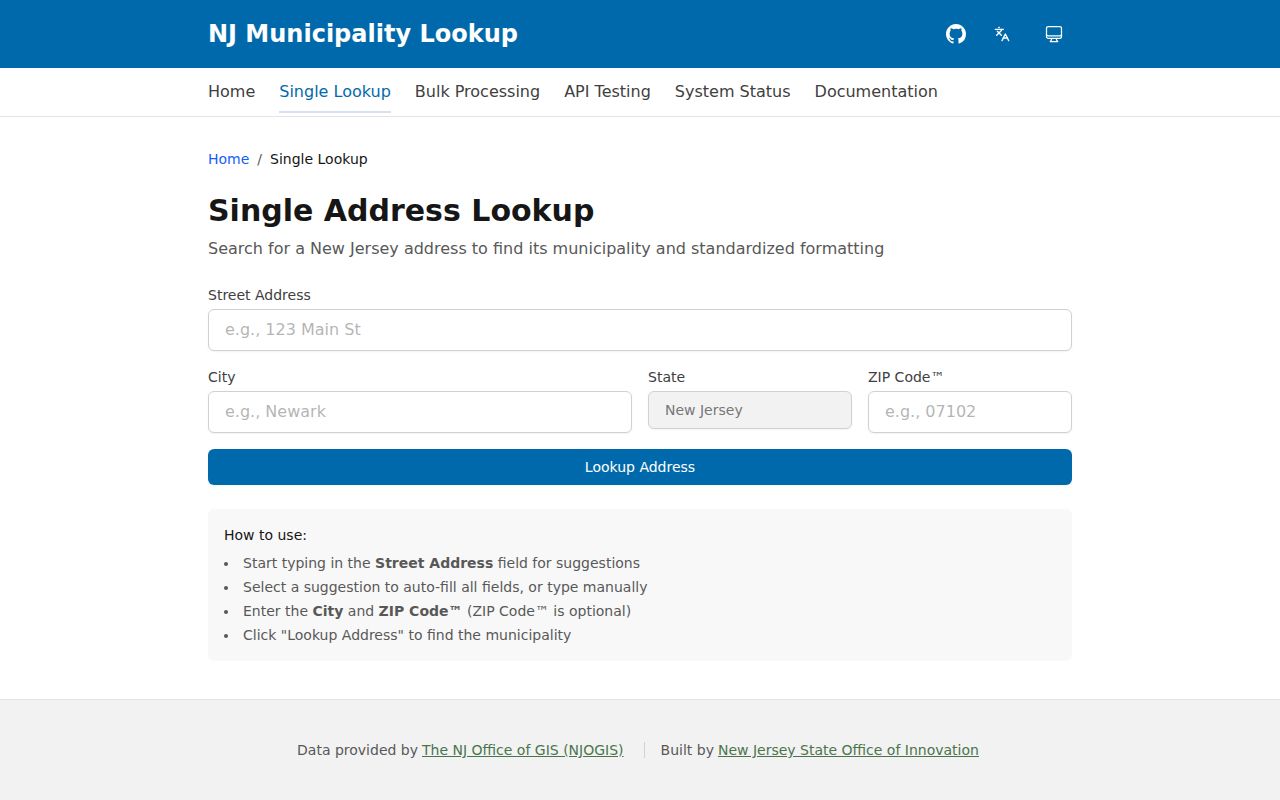Hackensack ZIP code New Jersey municipality lookup