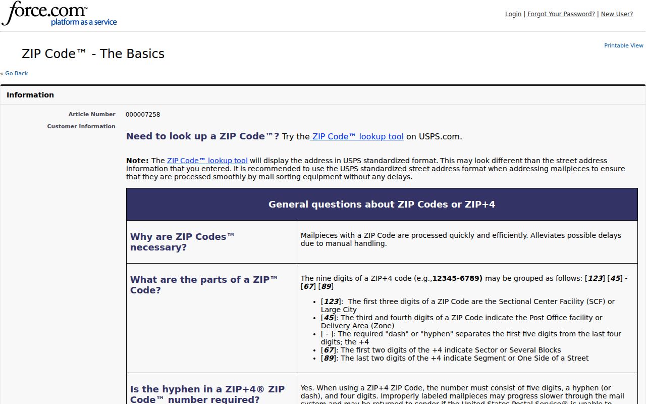 Hackensack ZIP code USPS boundary guidance